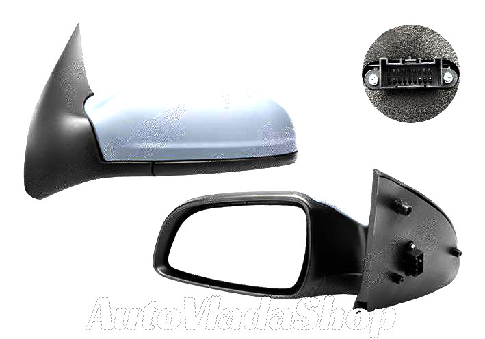 RETROVIZOR ELEKTRICNI SA GREJACEM 3 VRATA GTC (ASFERICNO STAKLO) - LEVO
