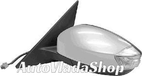 RETROVIZOR ELEKTRICNI SA GREJACEM PM (MIGAVAC) (SVETLO) (A KVALITET) (ASFERICNO  - LEVO