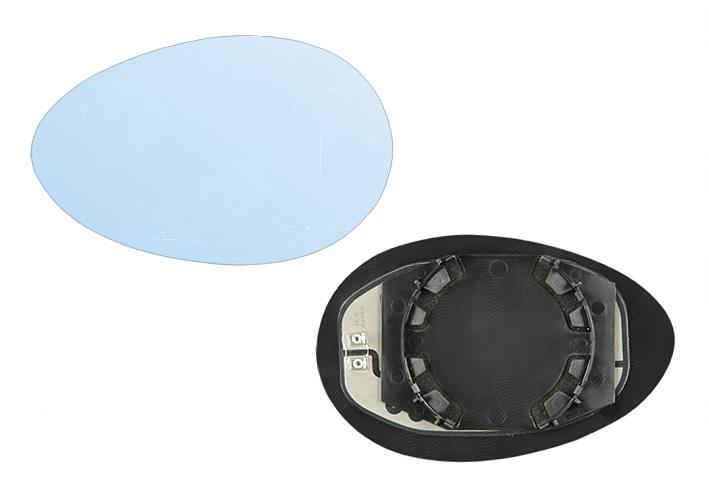 STAKLO RETROVIZORA SA GREJACEM PLAVO (KONVEKSNO) - DESNO