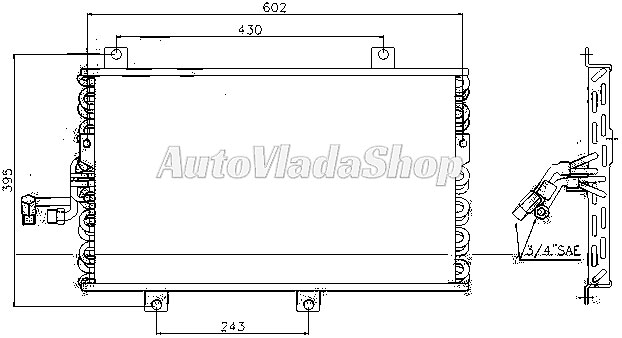 HLADNJAK KLIME ALFA 156 96-98 20TD