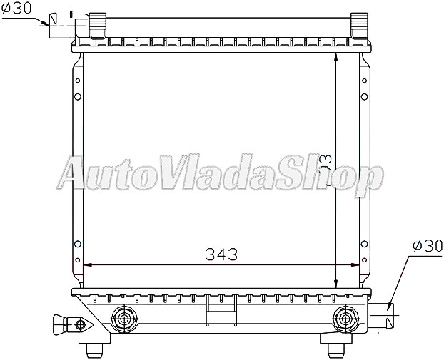 HLADNJAK MOTORA 1.8/2.0/2.3 BENZIN (MAN/AUTO) (-AC) (29x35)