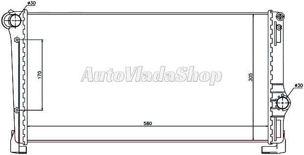 HLADNJAK MOTORA 1.3 JTD (+AC) (58x30.9x39)