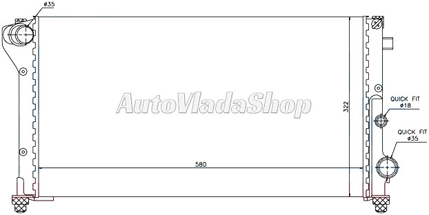 HLADNJAK MOTORA 1.3 JTDM (57.8x32.3x34)