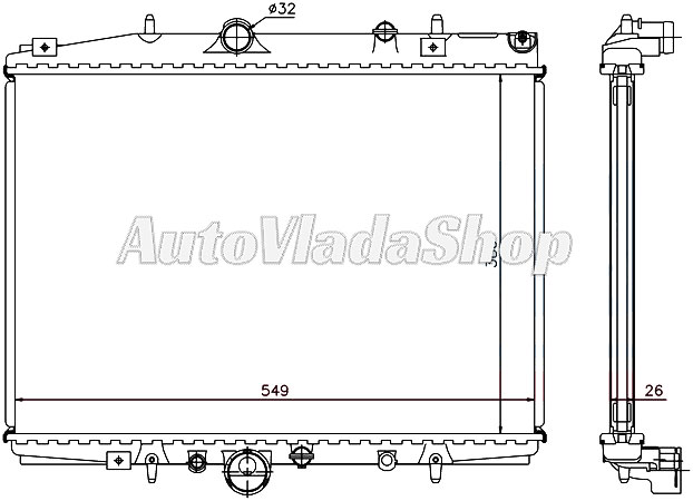 HLADNJAK CITROEN C5 18 16V / 20 16V AUT