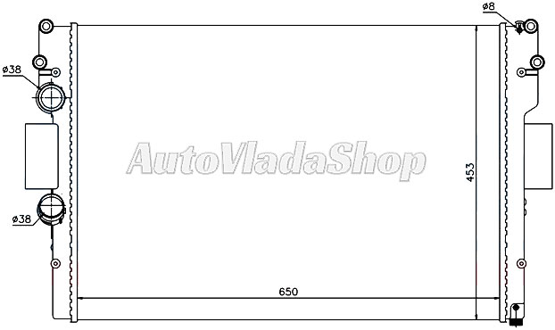 HLADNJAK MOTORA 3.0 T.D (+/-AC) (65x45x32)