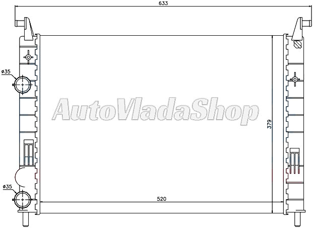 HLADNJAK MOTORA 1.2 BENZIN (52x36x2.5) 00-