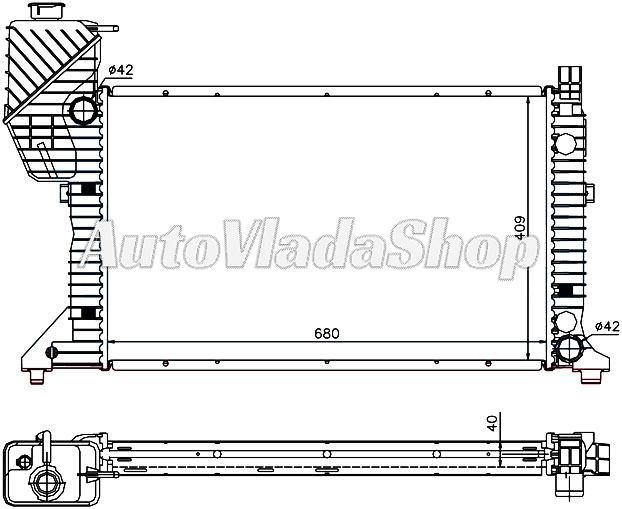 HLADNJAK MOTORA (+AC) (68x40) -00