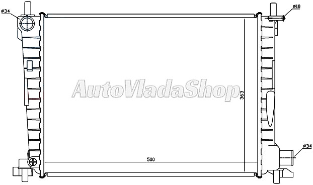 HLADNJAK MOTORA 1.8 D-TD (+AC) (50x36.3x28)