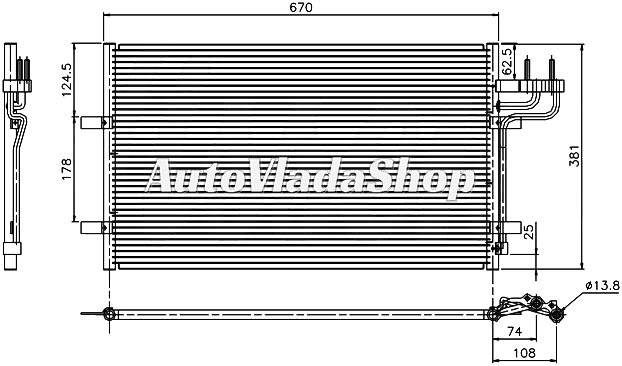 HLADNJAK KLIME BENZIN/DIZEL (62.8x37.4x1.6)