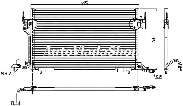 HLADNJAK KLIME BENZIN/DIZEL (55.2x35.2)