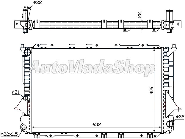 HLADNJAK AUDI 100 91-94 28 AC+/-    12/90-12/91