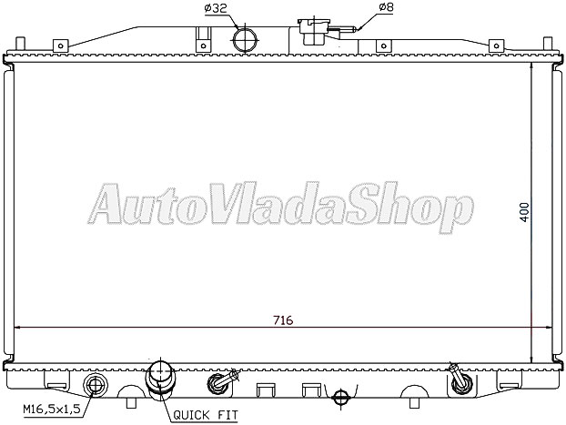 HLADNJAK HONDA ACCORD 03- 24i 16V M/A