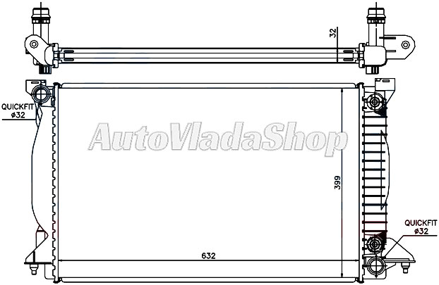 HLADNJAK AUDI A4 II 25TDI AC+/-  AUT