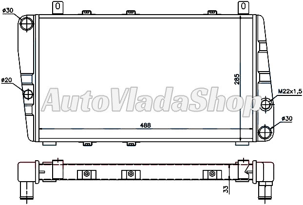 HLADNJAK MOTORA 1.3 (-AC) (49x28)