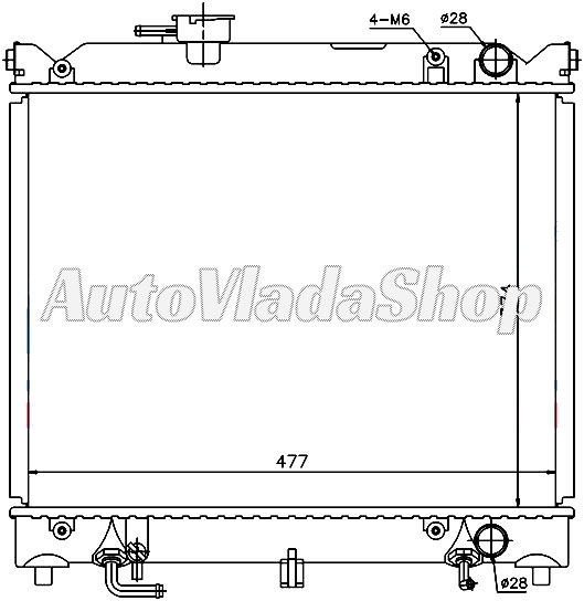 HLADNJAK MOTORA 1.6 8V/16V (+/-AC) (37.5x49)