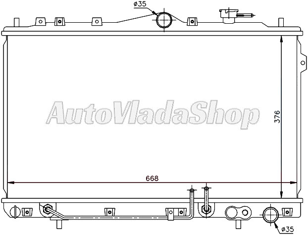 HLADNJAK HYUNDAI ELANTRA 90-95  15-16-18 AC+/- / LANTRA