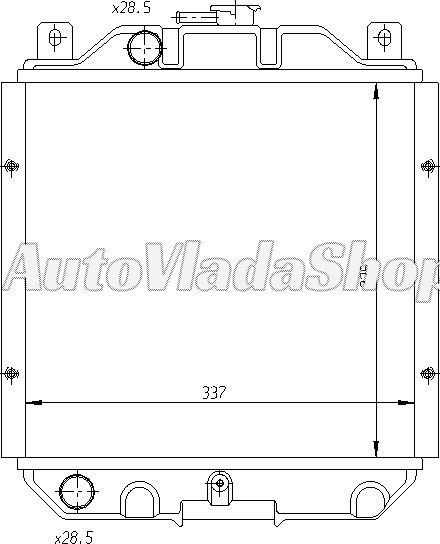 HLADNJAK MOTORA 1.3cc (33x32.5)