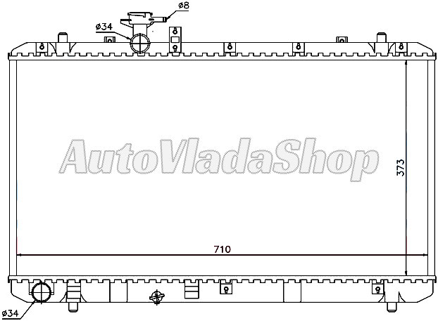 HLADNJAK MOTORA 1.5I/1.6i 16V VVTI (375x710)