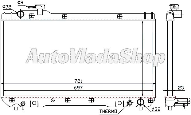 HLADNJAK MOTORA 2.0i 16V (+/-AC) (35x69.8)
