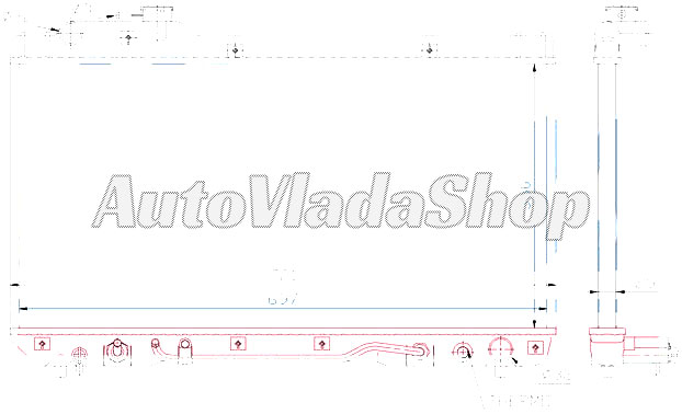 HLADNJAK MOTORA 2.0i 16V (AUTO) (+/-AC) (35x69.8)
