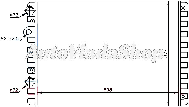 HLADNJAK MOTORA 1.4 FSI BENZIN - 1.7/1.9 DIZEL (51x38)