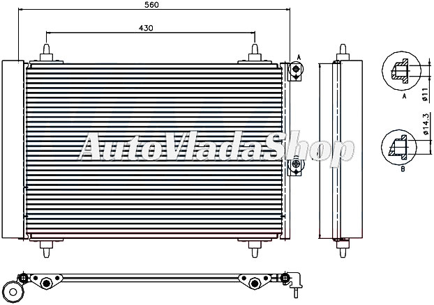HLADNJAK KLIME 1.6 HDi (52x36x17)