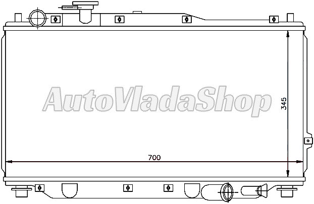 HLADNJAK MOTORA BENZIN (34.5x70)