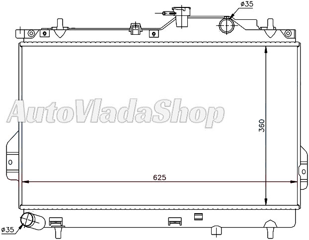 HLADNJAK MOTORA 1.5 CRDi (+/-AC) (36x62.4)