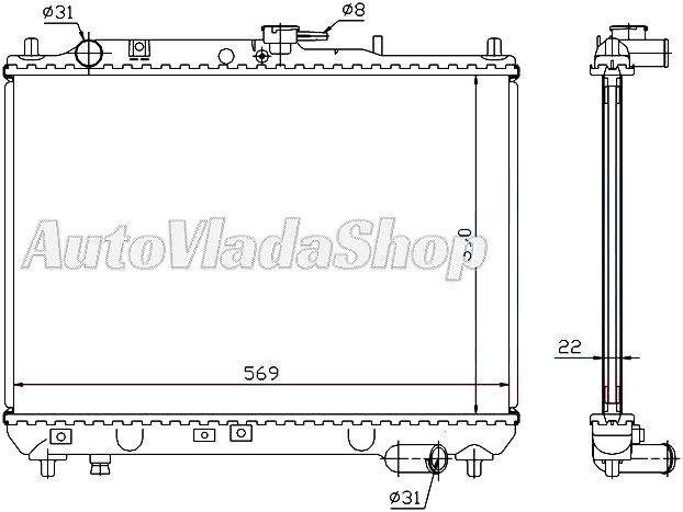 HLADNJAK MOTORA BENZIN (38.8x56.3)