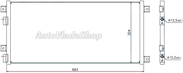 HLADNJAK KLIME 2.8 D-TDi (64x31x16) 03-