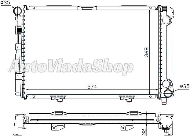 HLADNJAK MERCEDES 190 20-20E AC+ / 20D AC+/-