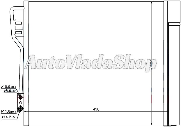 HLADNJAK KLIME BENZIN/DIZEL (42x38)