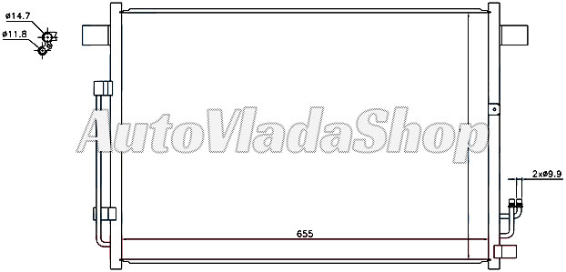 HLADNJAK KLIME 3.5i (69x45x1.7) 08-