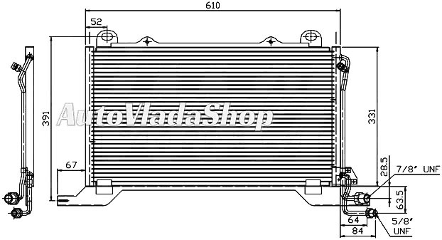 HLADNJAK KLIME 2.0 KOMPRESSOR - 2.0/2.2 CDI (57x32)