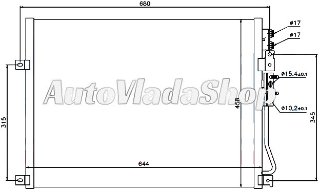 HLADNJAK KLIME 3.7/4.7/5.7 (60x45x2.0)
