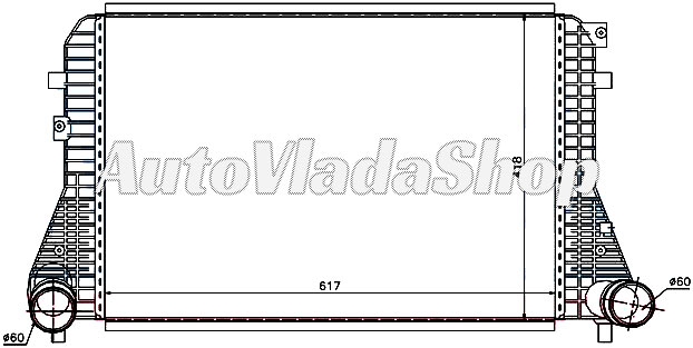 HLADNJAK INTERKULERA BENZIN/DIZEL (61.5x40.5x32) 60
