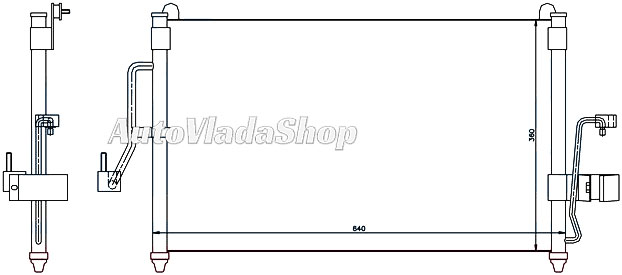HLADNJAK KLIME 1.6/2.0cc (60x36.5x2.0)