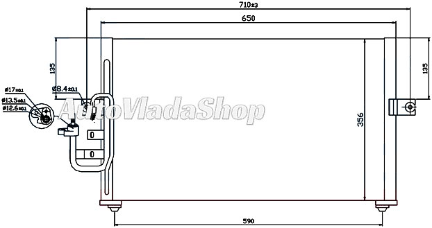 HLADNJAK KLIME BENZIN (60.5x35)