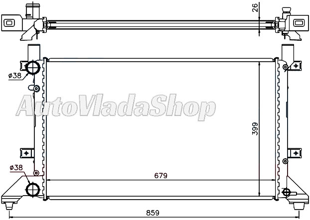 HLADNJAK VW LT II 07/96- 23-25SDI-25TDI-28TD