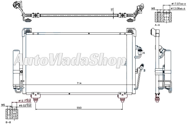 HLADNJAK KLIME 2.0/2.4cc 16V (67x36x17)