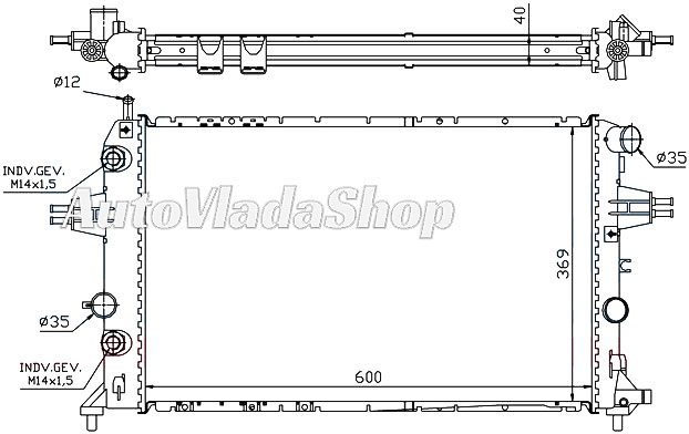 HLADNJAK OPEL ASTRA G 20DTI 16V AC +/- M/A