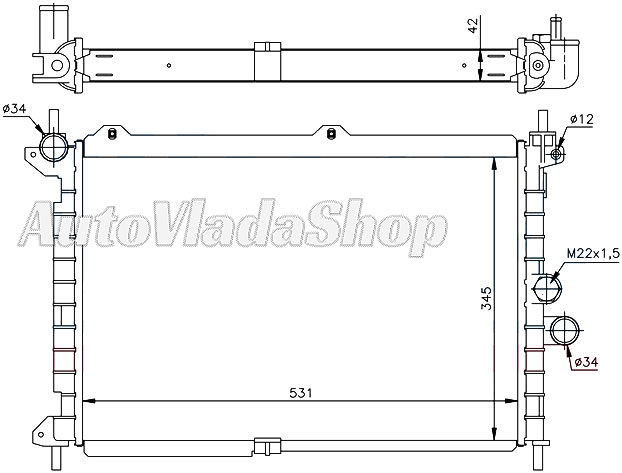 HLADNJAK OPEL ASTRA F 17TD Y ISUZU