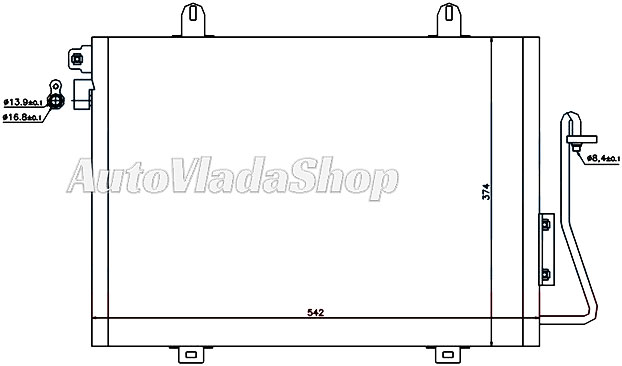HLADNJAK KLIME 1.4i 8V 1.6 8V (51x38) -08