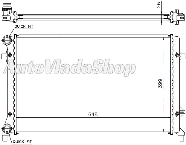 HLADNJAK GOLF 5 14-16-20SDI AC+/-