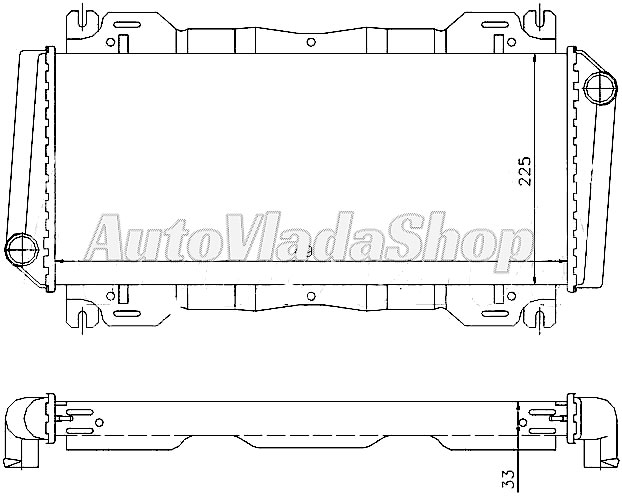 HLADNJAK MOTORA 1.0/1.1CC (50x23)