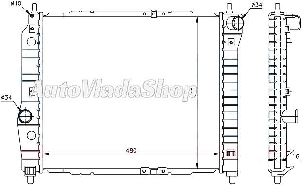 HLADNJAK MOTORA 1.2/1.4 8V BENZIN (MAN) (480x410)