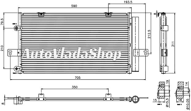 HLADNJAK KLIME ZA SVE MODELE (57x29.2x1.6)