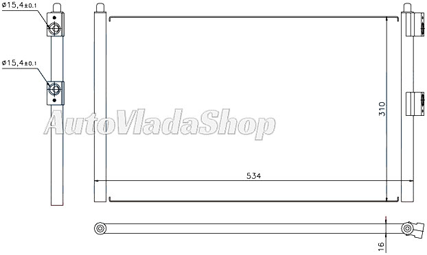 HLADNJAK KLIME 1.6/1.9 JTD (50x31)