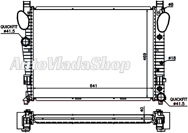 HLADNJAK MERCEDES 220 S32CDI-S40CDI-S55AMG AC+/-  AUT