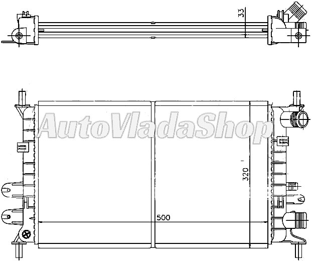 HLADNJAK MOTORA 1.1/1.3CC (50x30)